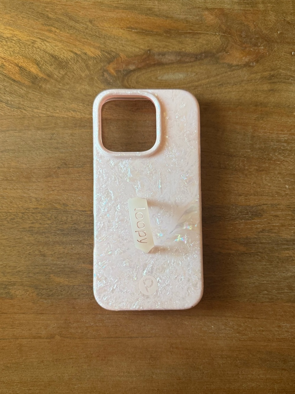 iPhone 16 Pro Loopy Blush Moonstone Phone Case - Pink Iridescent